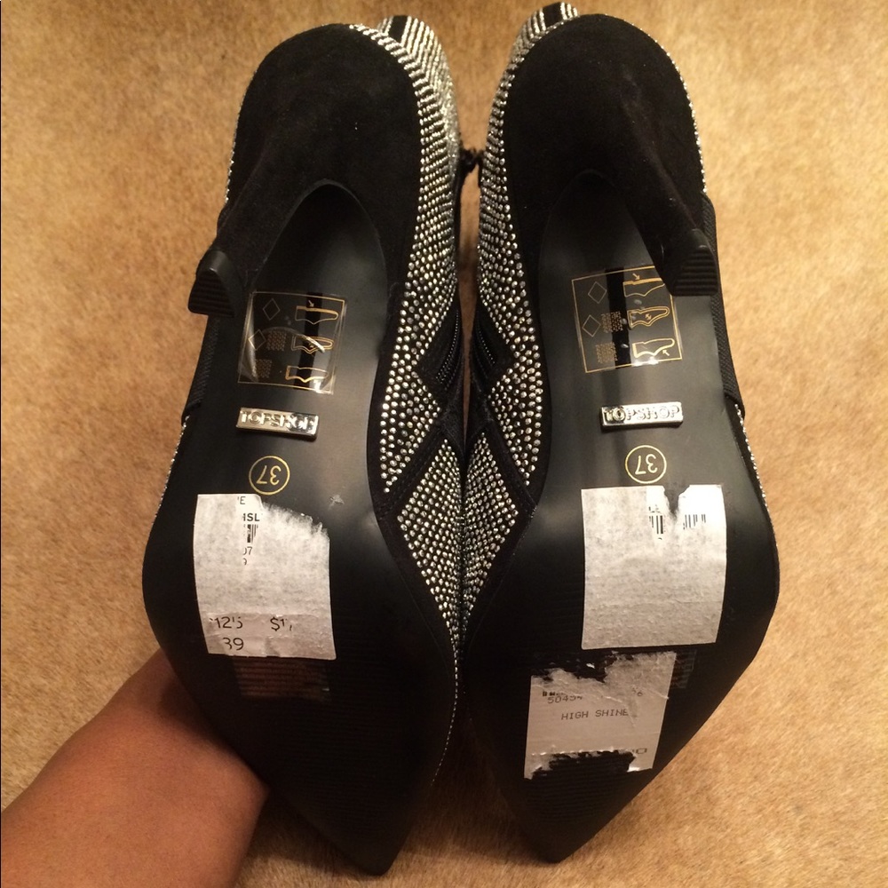 TopShop High Shine Ankle Boot - Picture 7 of 7